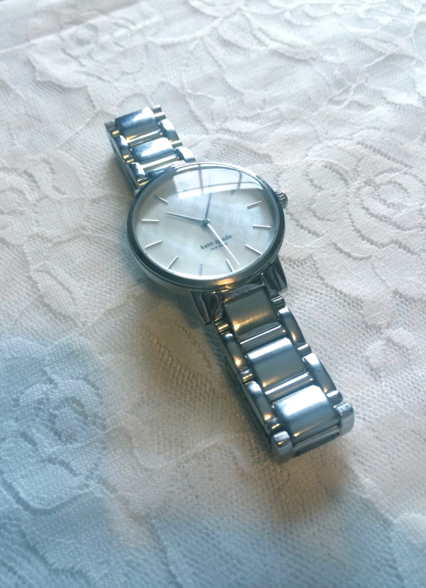 Kate Spade New York NY Silver Gramercy Watch Mother of Pearl from the UK