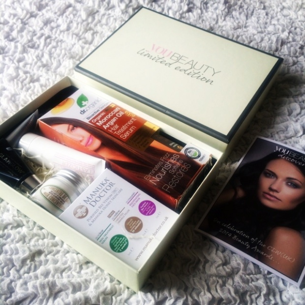 YOU Beauty Discovery CEW(UK)2014 Limited Edition Beauty Box Review #YBDCEW