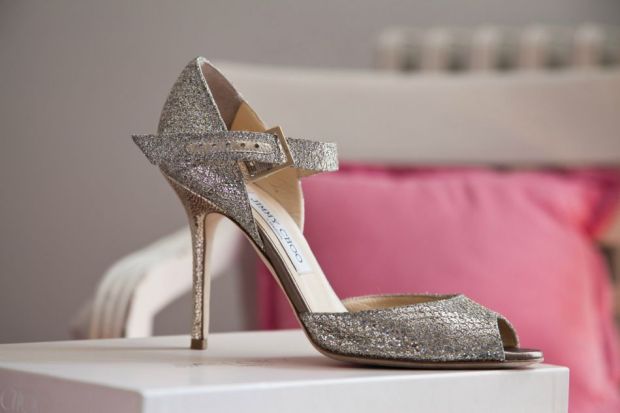 Jimmy Choo Wedding Shoes Champagne Gold Glitter Lace