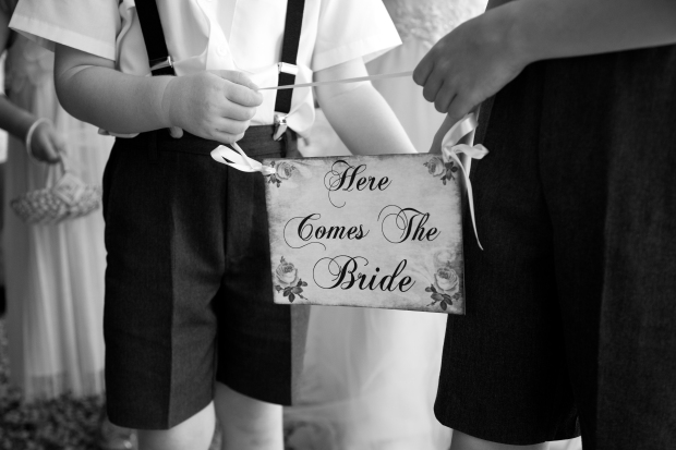 Here Comes The Bride Page Boy Sign 